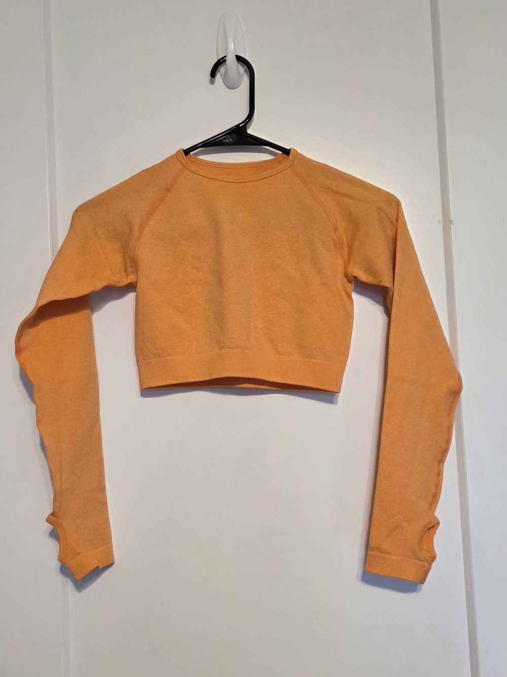 Women's Orange Cropped Shirt/pants Set Size S *** Please See Pictures***